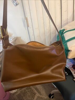 Brand new Brown tan Faux Leather Crossbody Tote - Women Bags